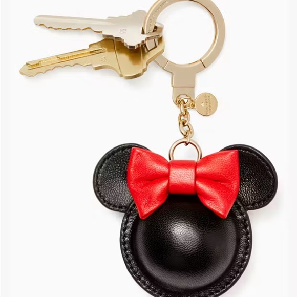 KATE SPADE NEW YORK & MINNIE MOUSE KEY CHAIN or BAG CHARM with RED BOW - Picture 3 of 3
